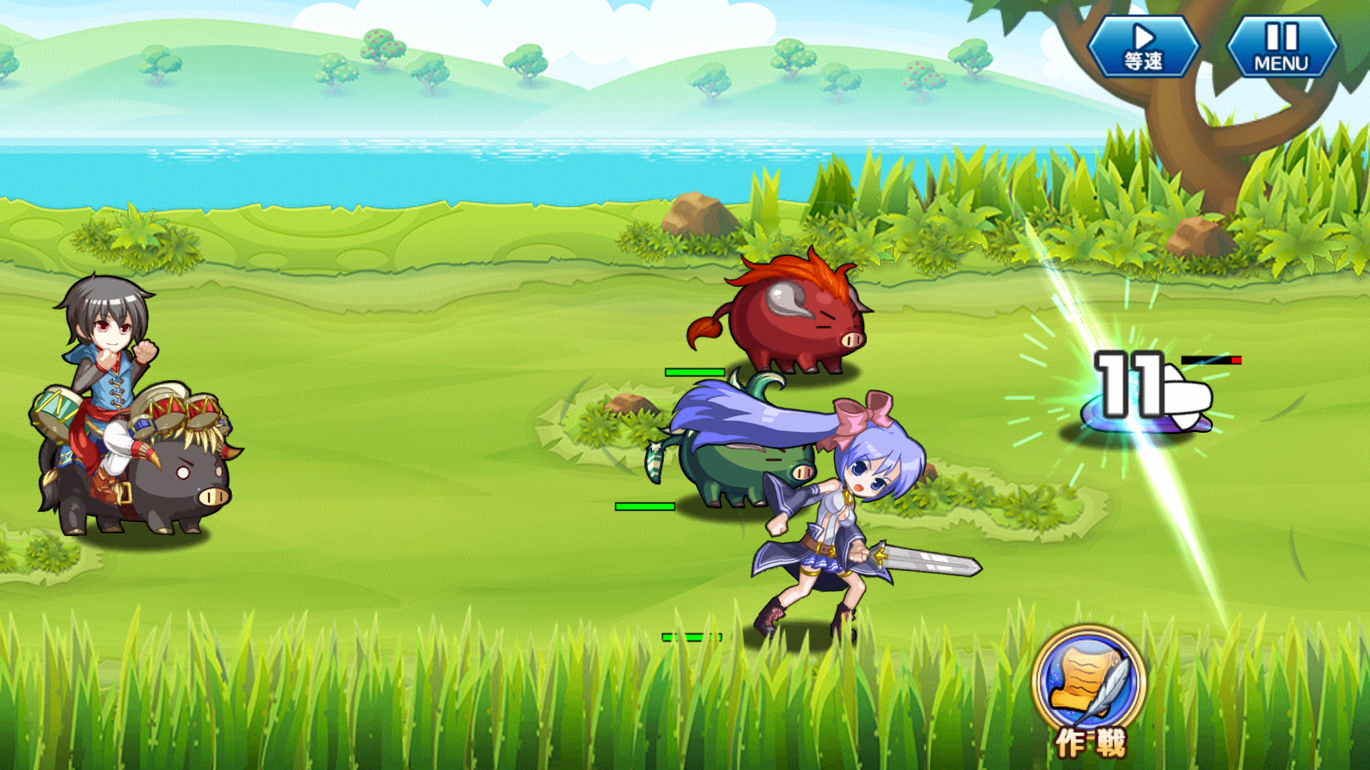 androidアプリ バトルマーチ・オブ・ワルキューレ(バトマチ)攻略スクリーンショット2