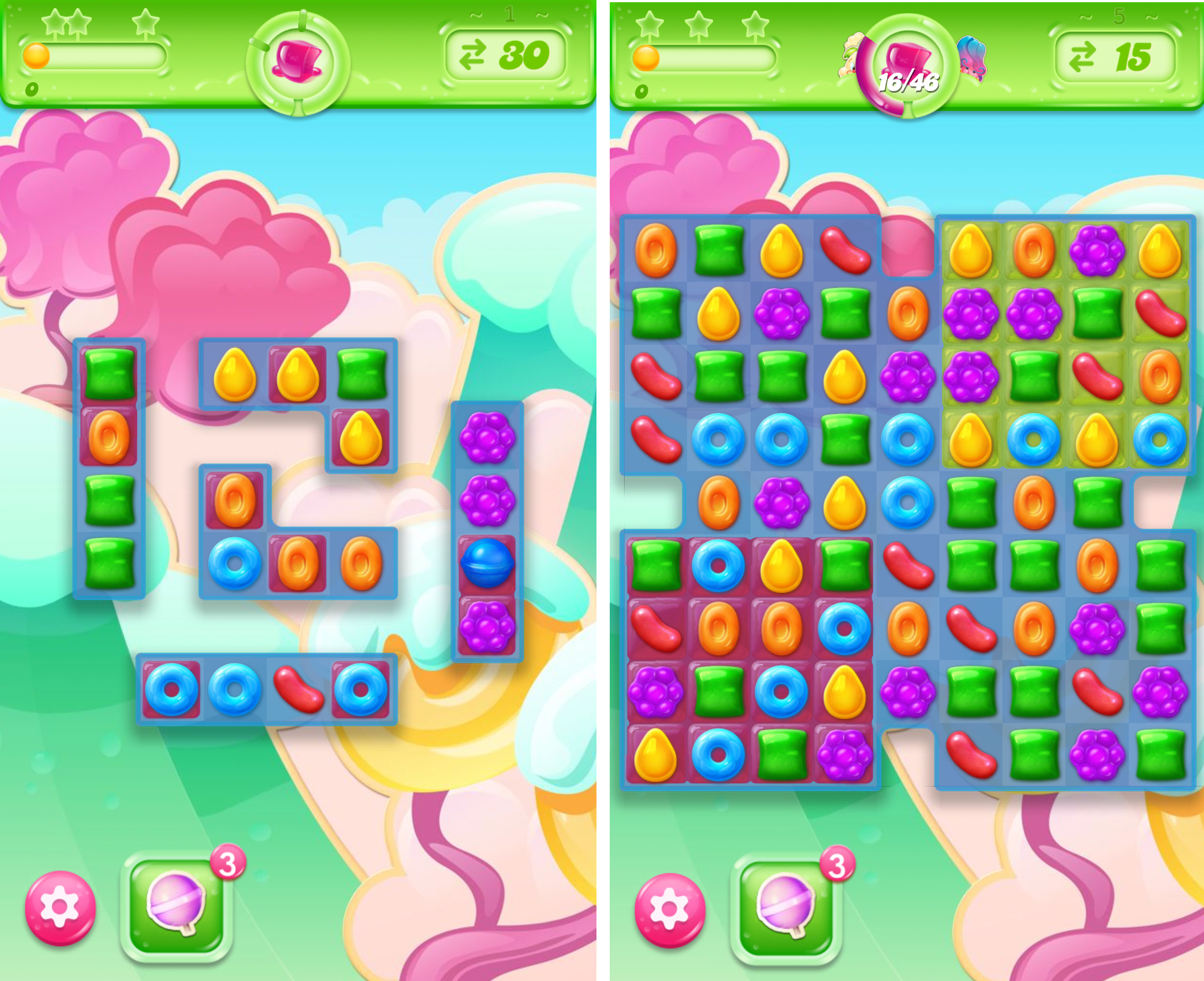 キャンディークラッシュゼリー androidアプリスクリーンショット1