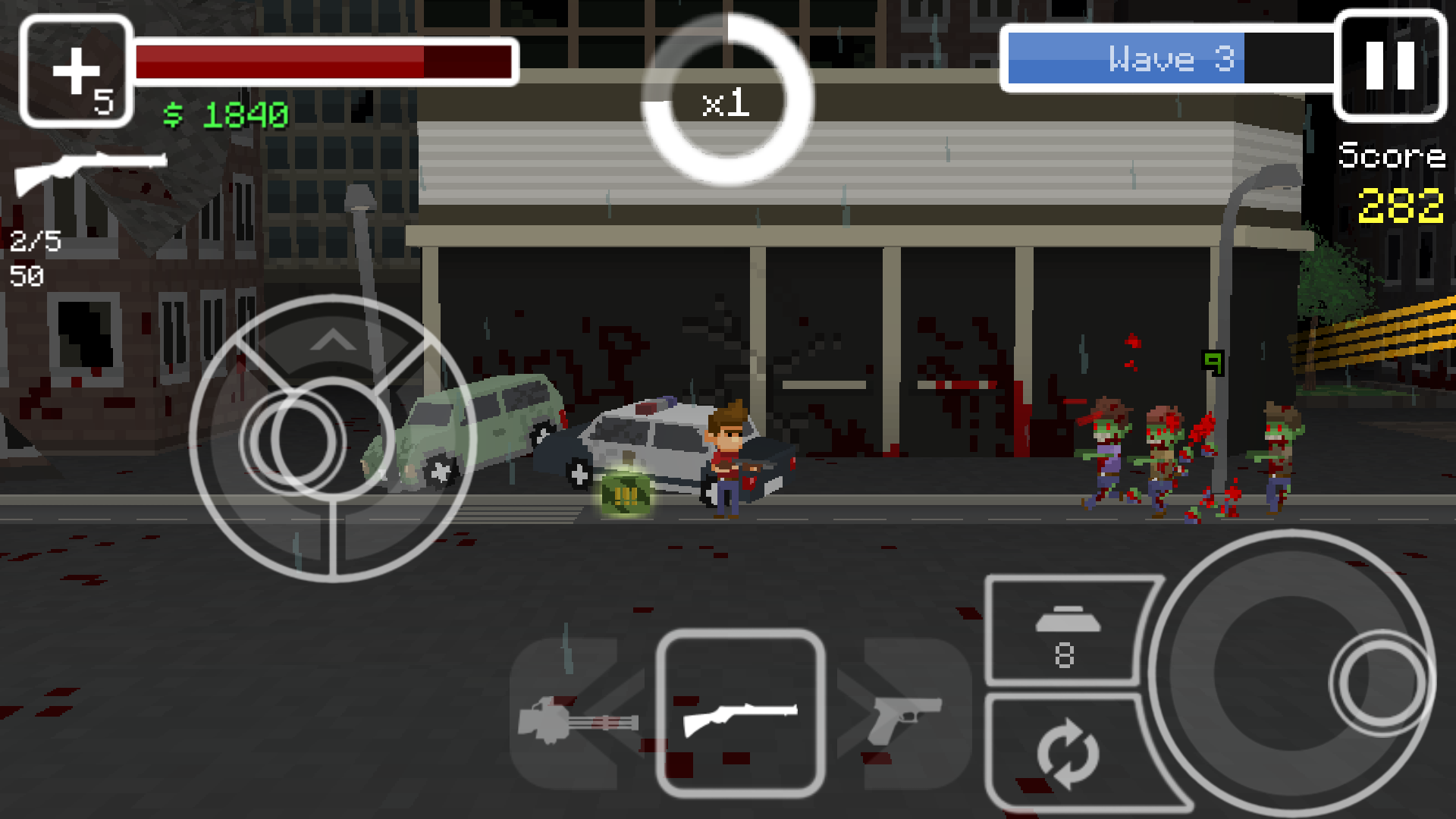 androidアプリ Undead Pixels: Zombie Invasion攻略スクリーンショット4