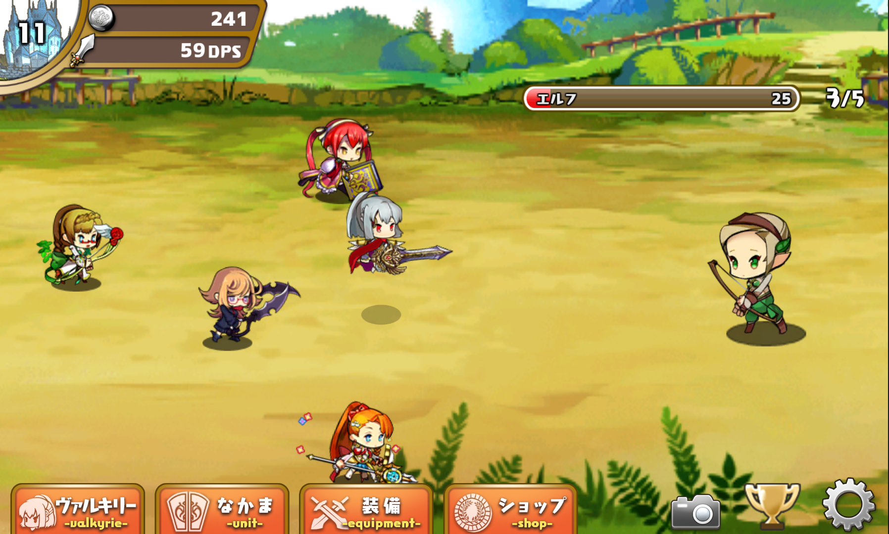 androidアプリ ぷちドラシル 〜ゆるドラ外伝〜攻略スクリーンショット1