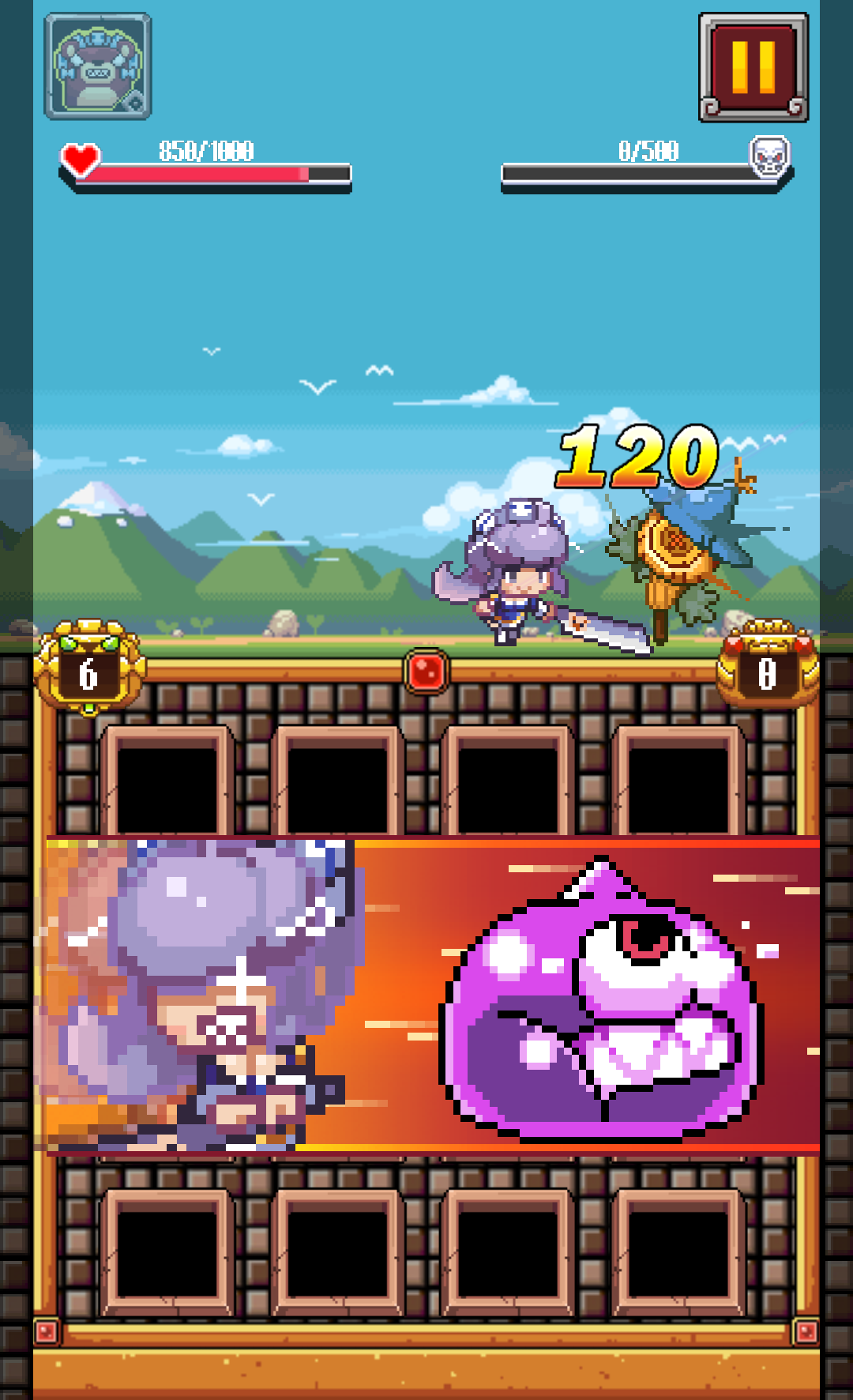 androidアプリ メイドとスライム!勇者を救え!攻略スクリーンショット4
