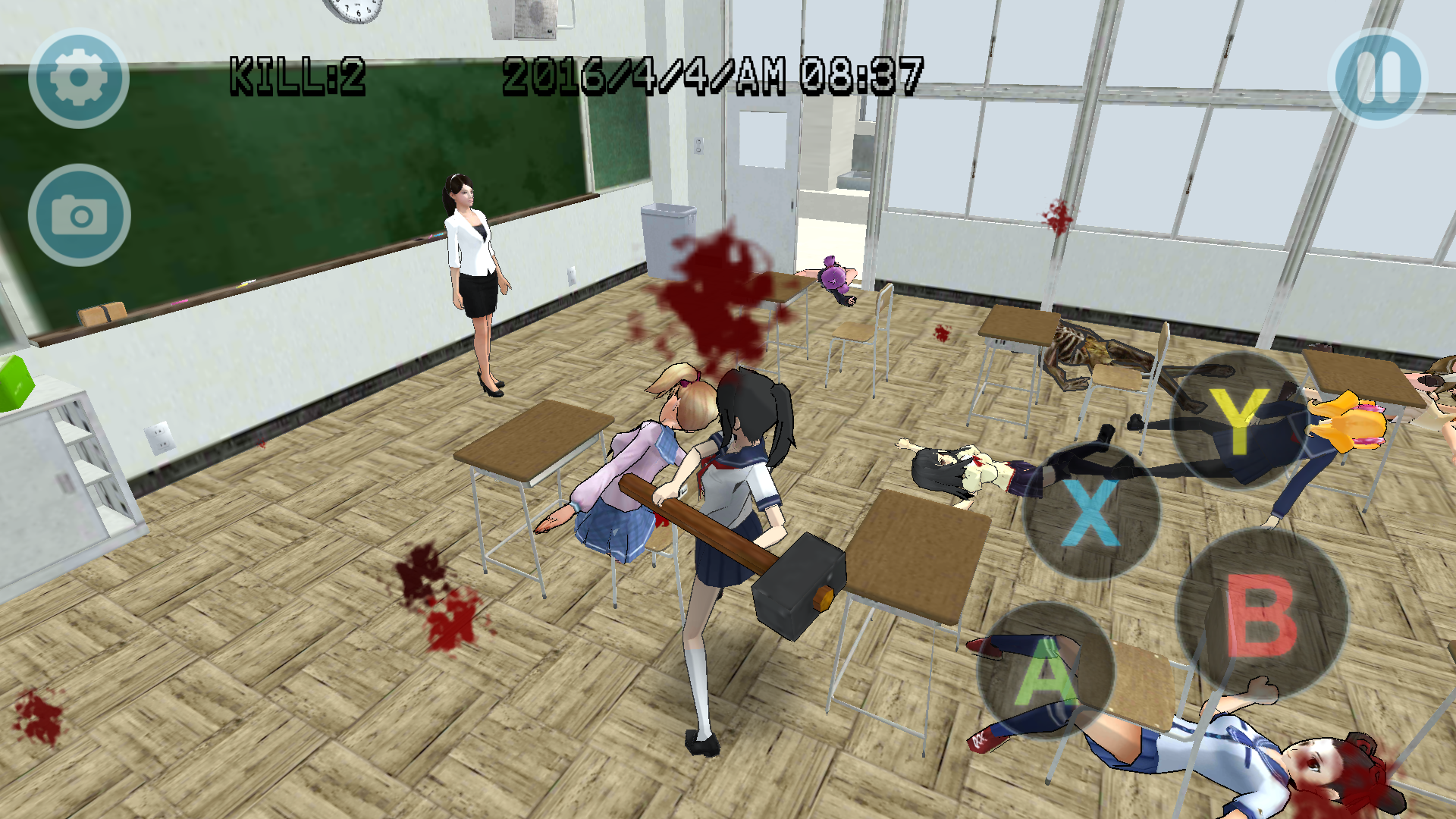 High School Simulator GirlA BT androidアプリスクリーンショット1