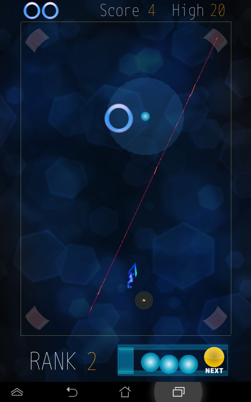 androidアプリ GravityHoles攻略スクリーンショット1