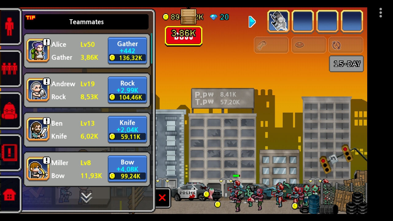 100 DAYS - Zombie Survival androidアプリスクリーンショット2