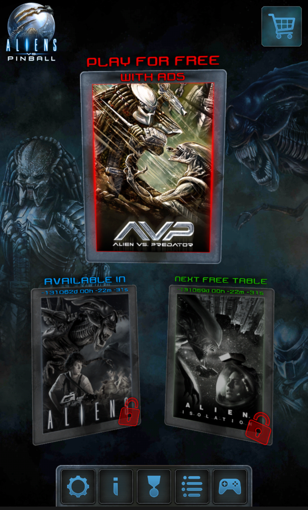 androidアプリ Aliens vs. Pinball攻略スクリーンショット1