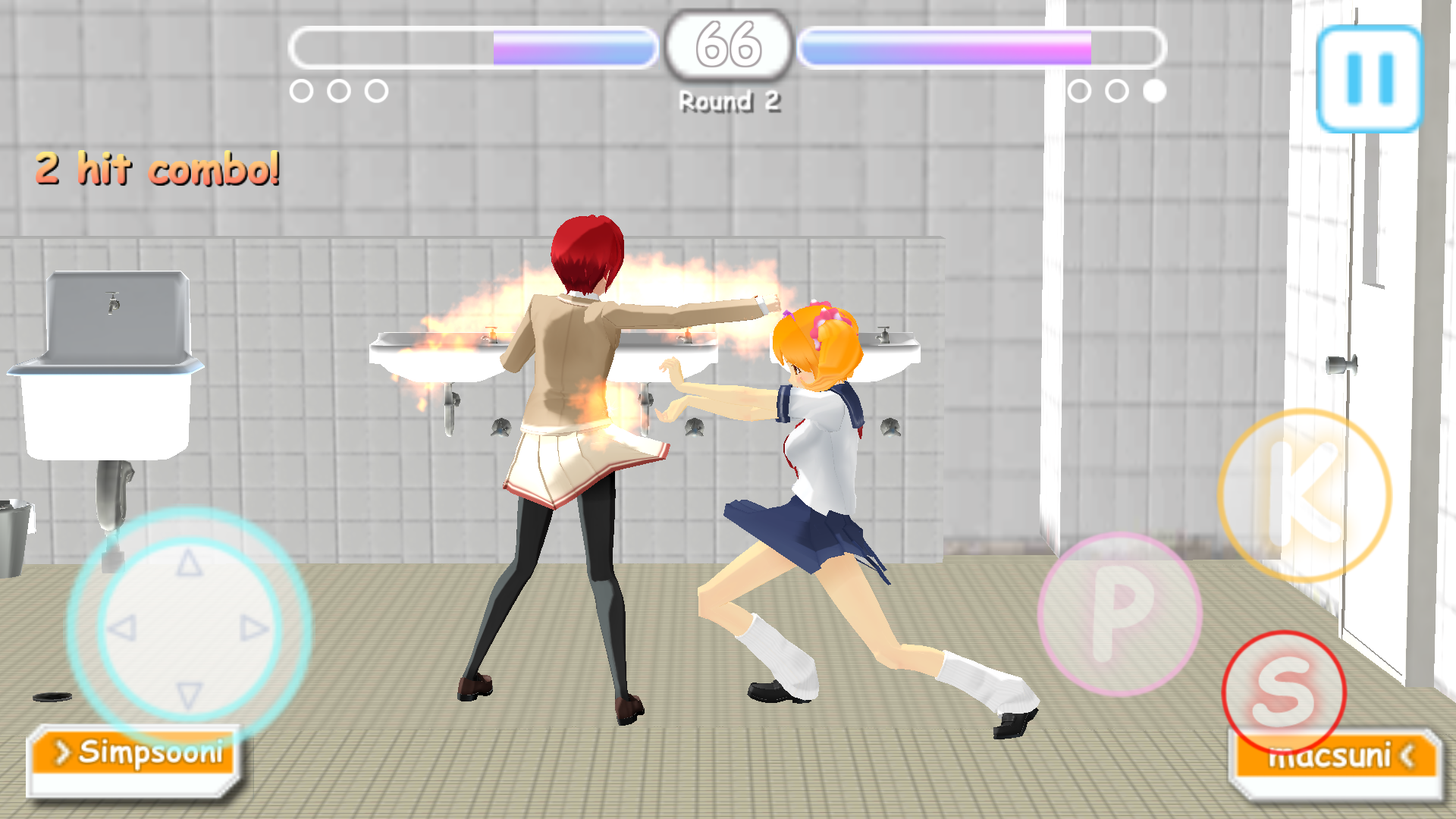 androidアプリ SchoolFighter!!攻略スクリーンショット3