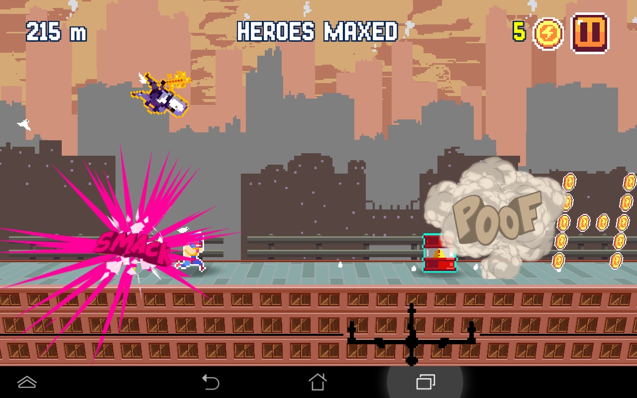 androidアプリ Pixel Super Heroes攻略スクリーンショット1