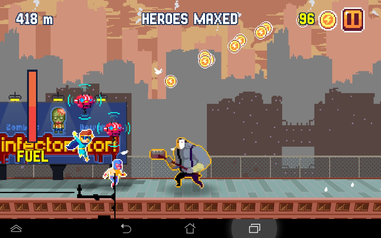 androidアプリ Pixel Super Heroes攻略スクリーンショット2