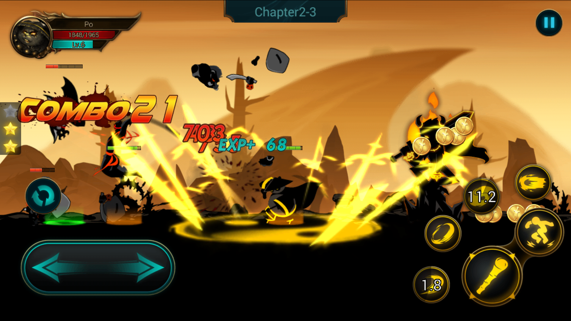 androidアプリ Hero Legend -Super Stickman-攻略スクリーンショット4