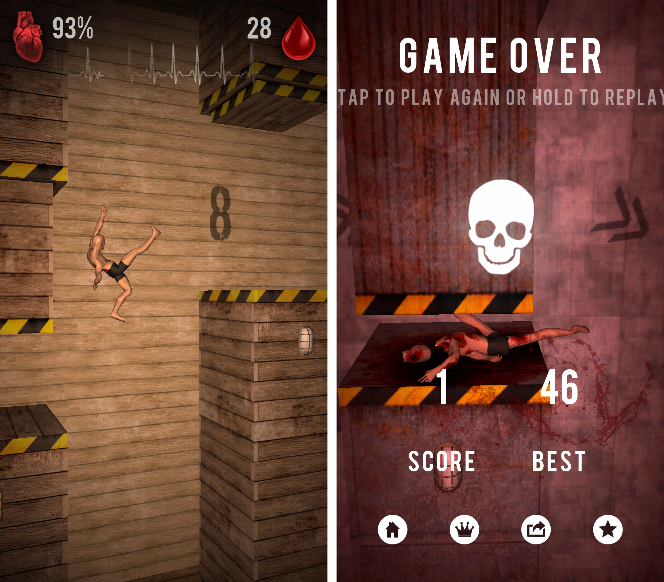 Bloody Jumps -Jump or Die- androidアプリスクリーンショット1