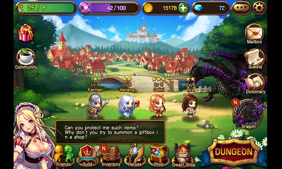 androidアプリ Sword Heroes攻略スクリーンショット1