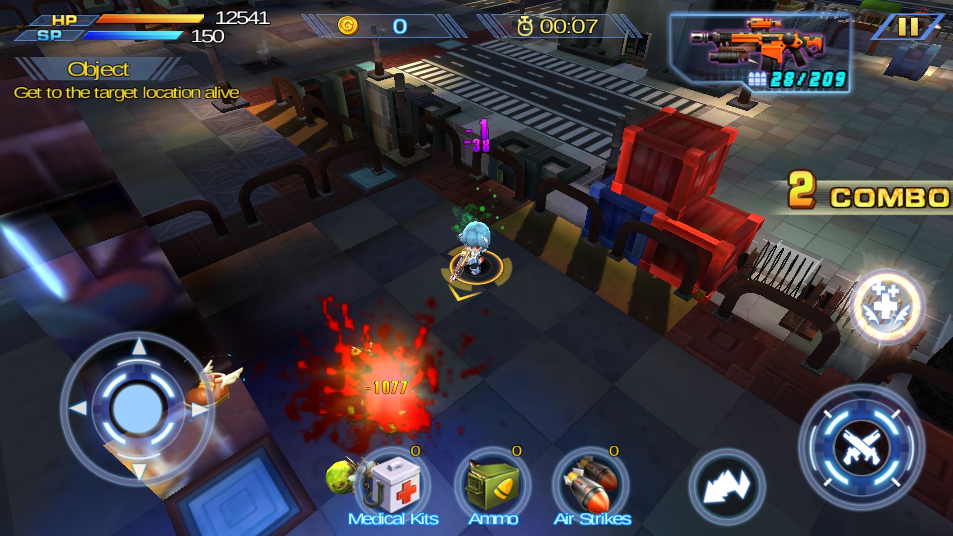 androidアプリ Guns X Zombies攻略スクリーンショット2