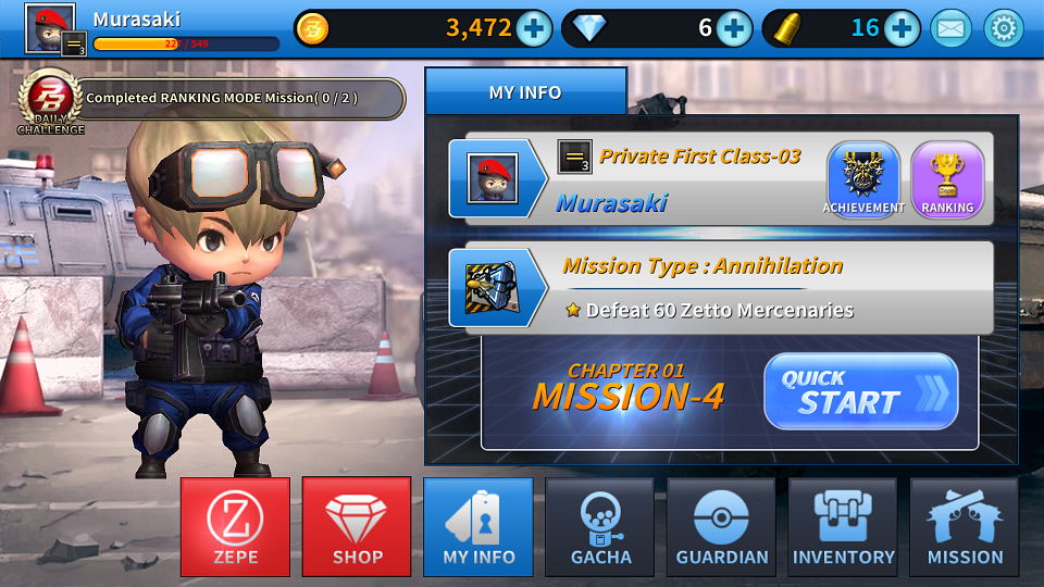 androidアプリ Point Blank Counter Attack攻略スクリーンショット1