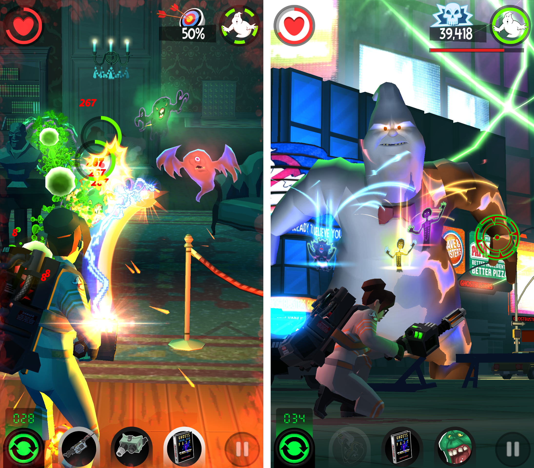 Ghostbusters : Slime City（ゴーストバスターズ） androidアプリスクリーンショット1