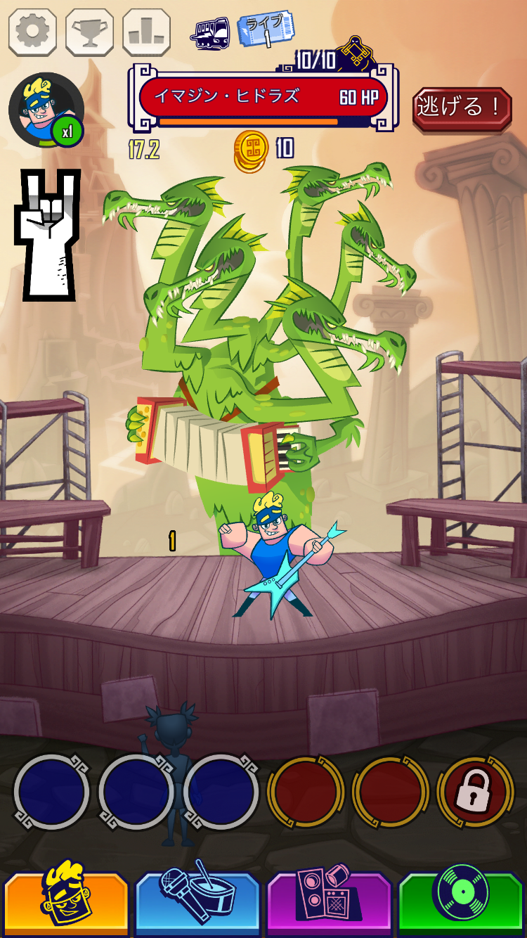 androidアプリ Rock Gods Tap Tour攻略スクリーンショット1