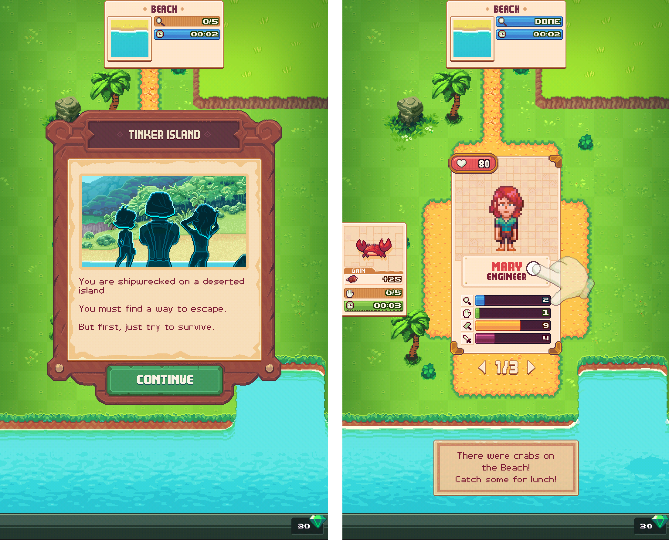 androidアプリ Tinker Island攻略スクリーンショット2