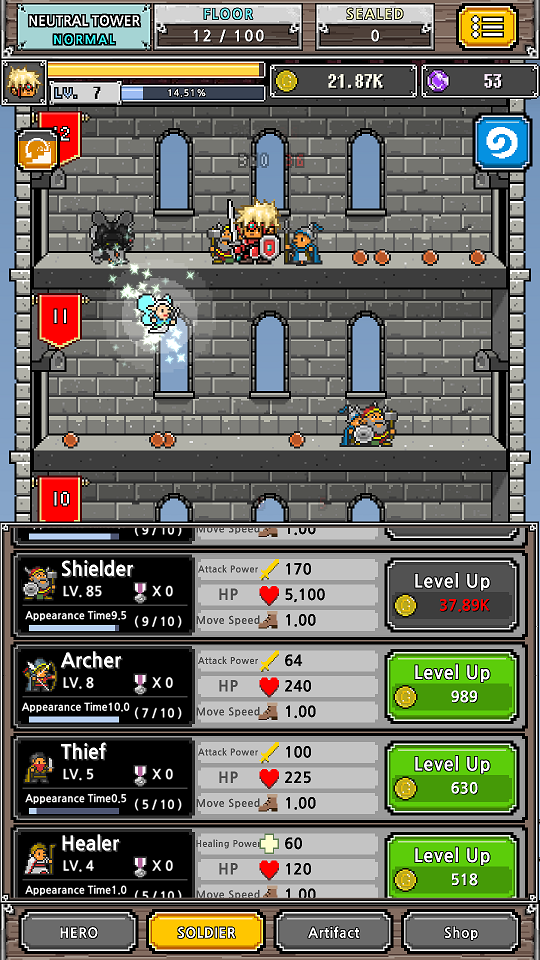 androidアプリ Dot Heroes Ⅱ :Top Summoner攻略スクリーンショット5
