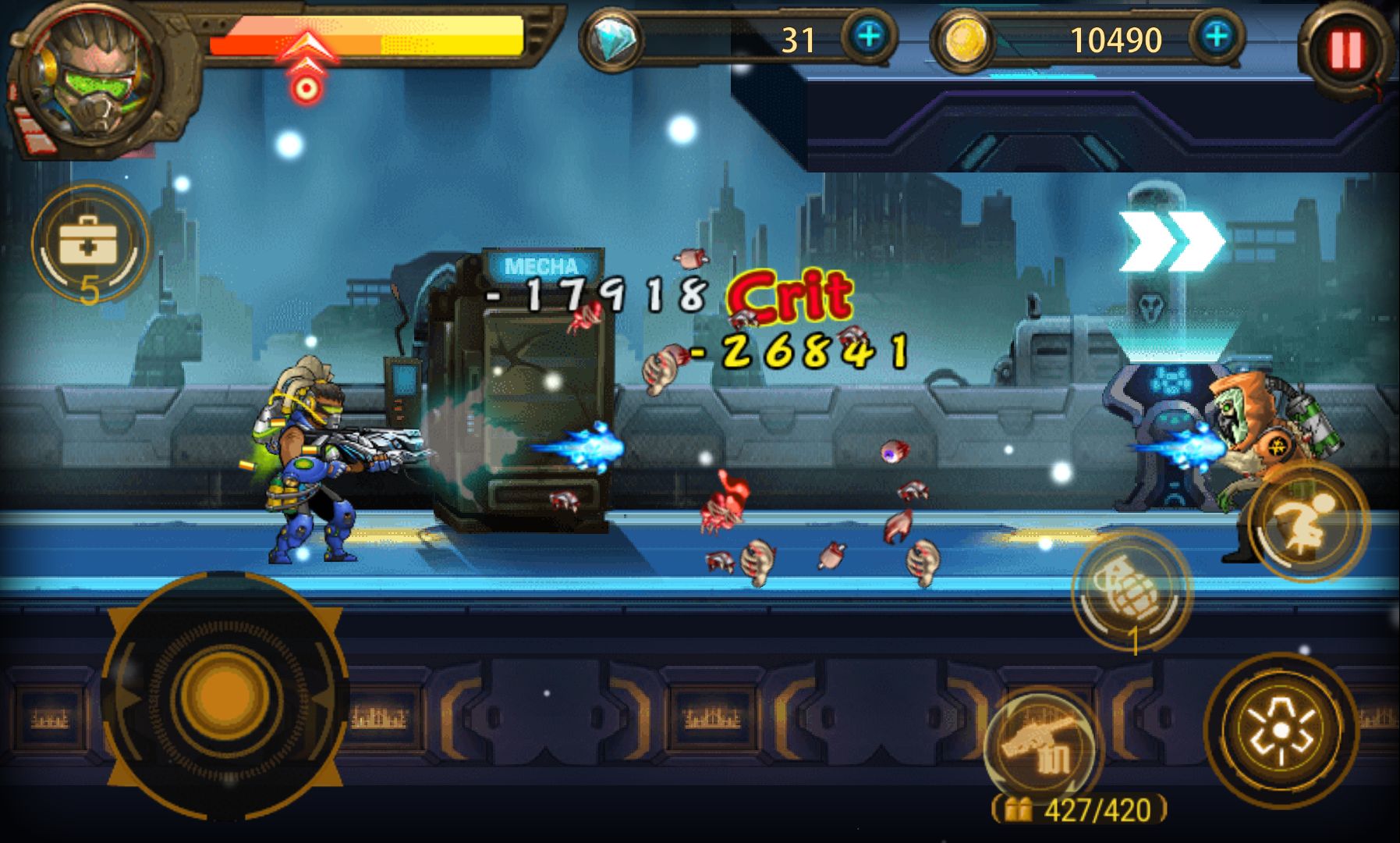 androidアプリ Heroic Action　ゾンビ殲滅戦攻略スクリーンショット2