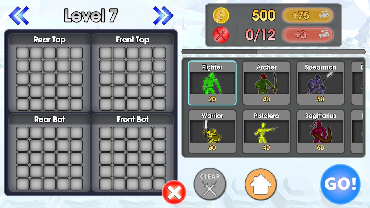 androidアプリ エピックバトルシミュレーター(Epic Battle Simulator)攻略スクリーンショット1