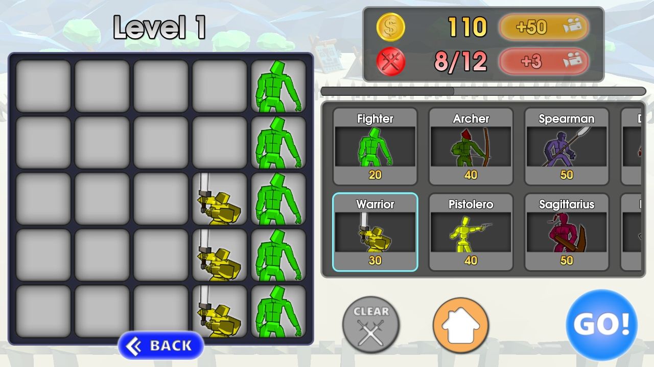 androidアプリ エピックバトルシミュレーター(Epic Battle Simulator)攻略スクリーンショット2