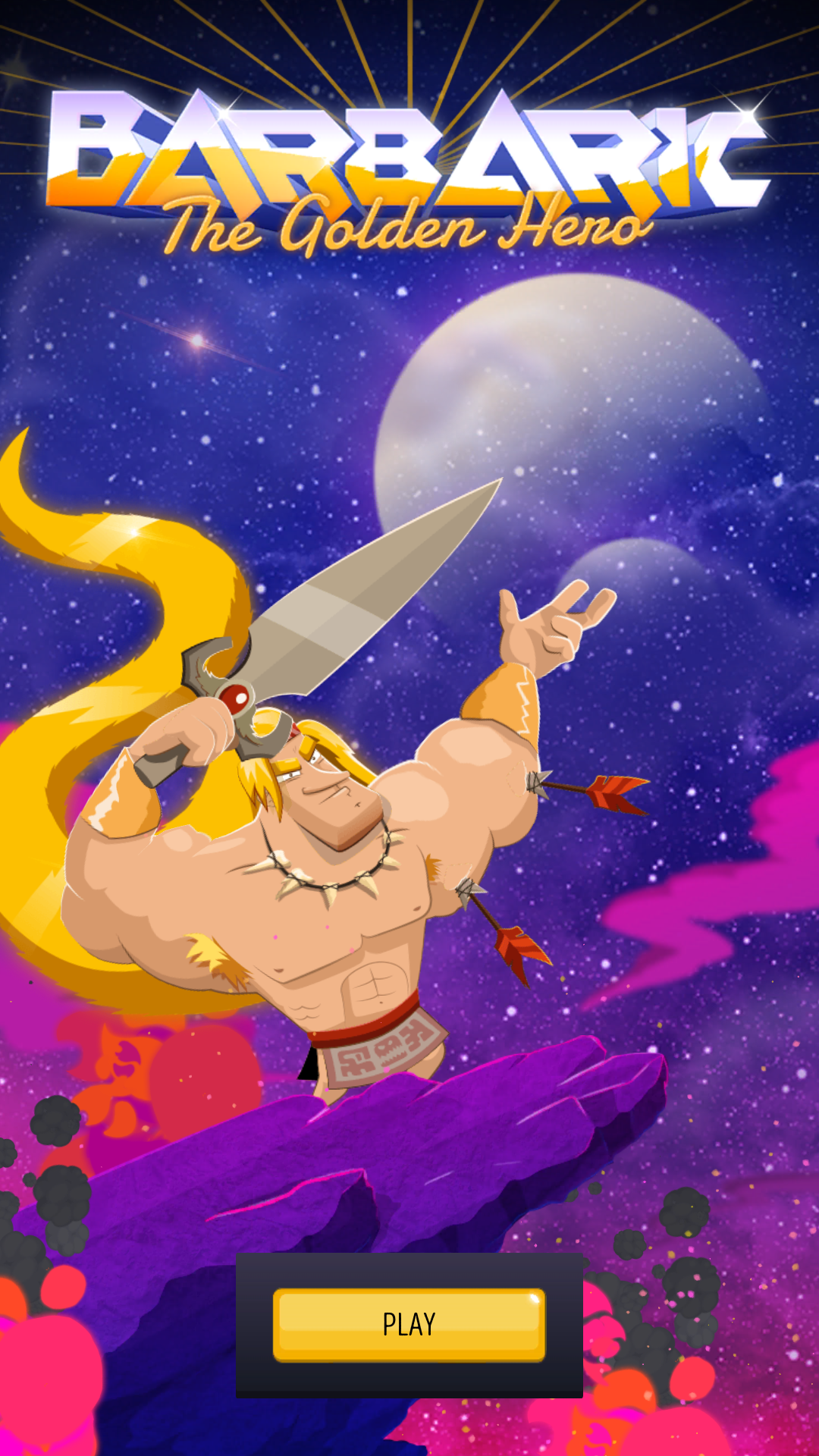 androidアプリ Barbaric: The Golden Hero攻略スクリーンショット1