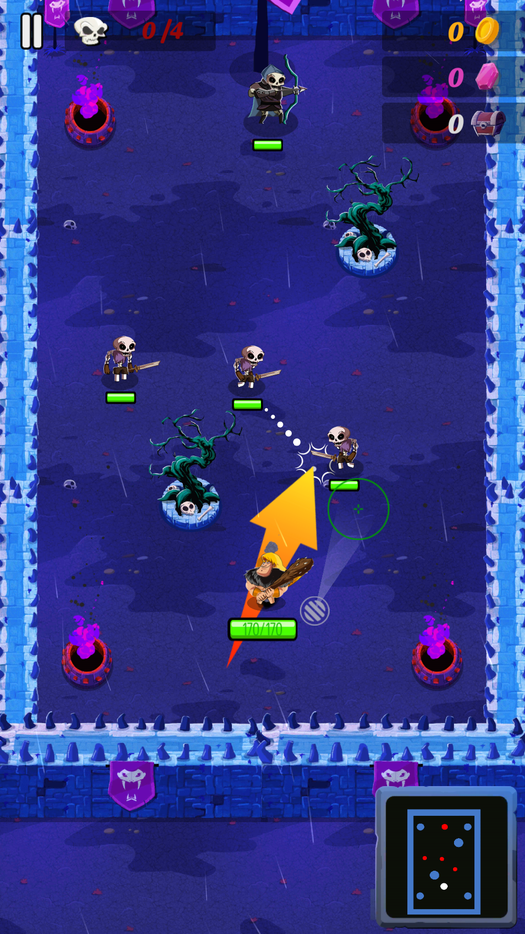 androidアプリ Barbaric: The Golden Hero攻略スクリーンショット2