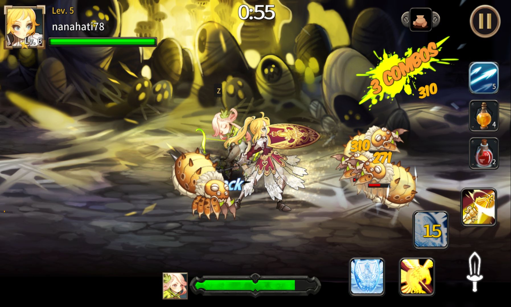 androidアプリ バトルクラッシャー（Battle Crasher : Heroes）攻略スクリーンショット4
