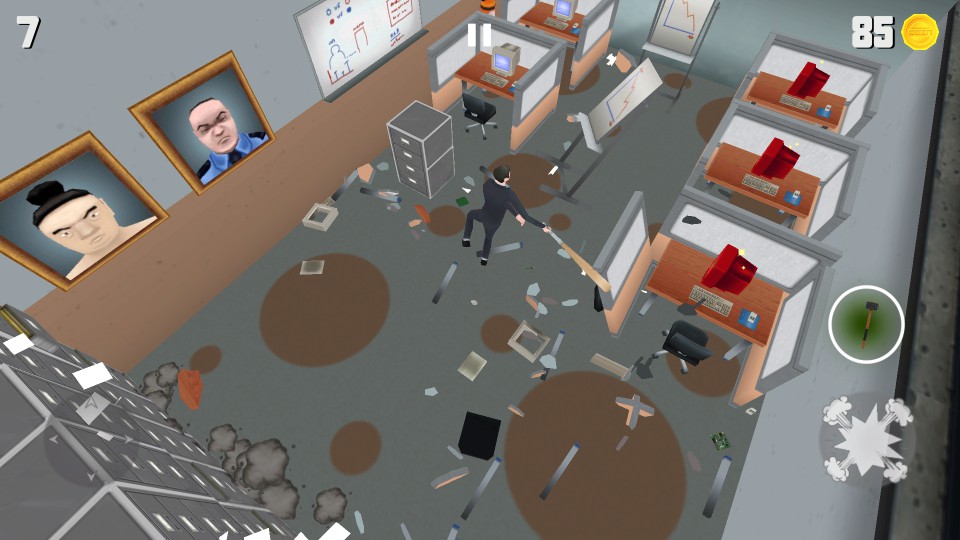 androidアプリ Super Smash the Office(Smashy Office)攻略スクリーンショット3