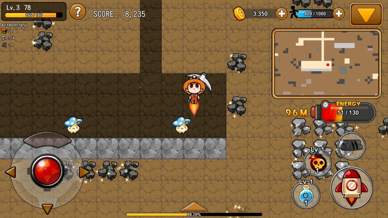 土を掘って鉱物をさがして androidアプリスクリーンショット1