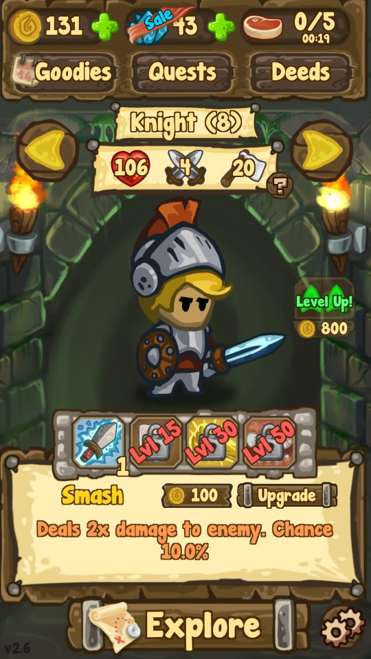 androidアプリ Dungeon Loot: Heroes & Villains攻略スクリーンショット1