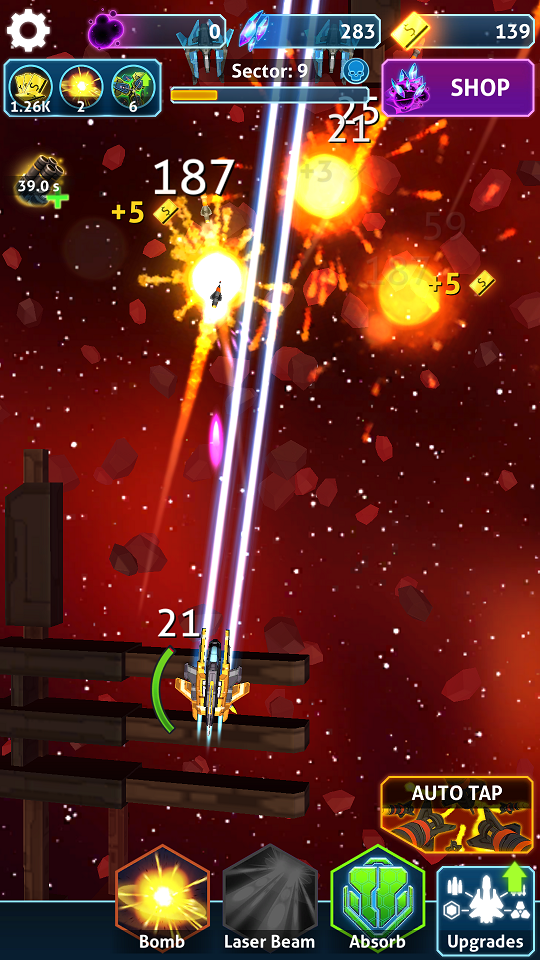androidアプリ Idle Space攻略スクリーンショット2