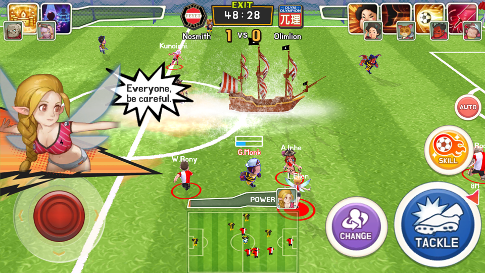 Monster Soccer（モンスターサッカー） androidアプリスクリーンショット1