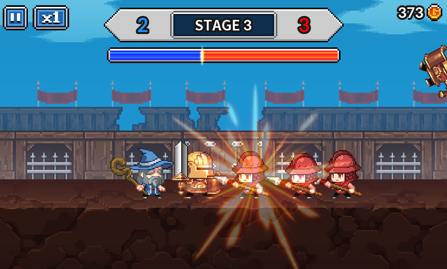 androidアプリ ジャンケン騎士団攻略スクリーンショット2