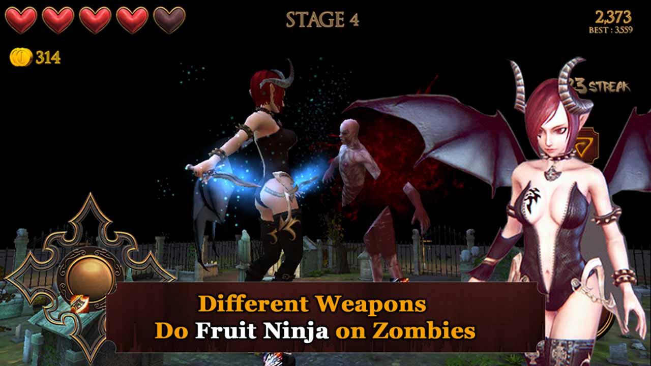androidアプリ Angel Blade（Zombie Goddess）攻略スクリーンショット1