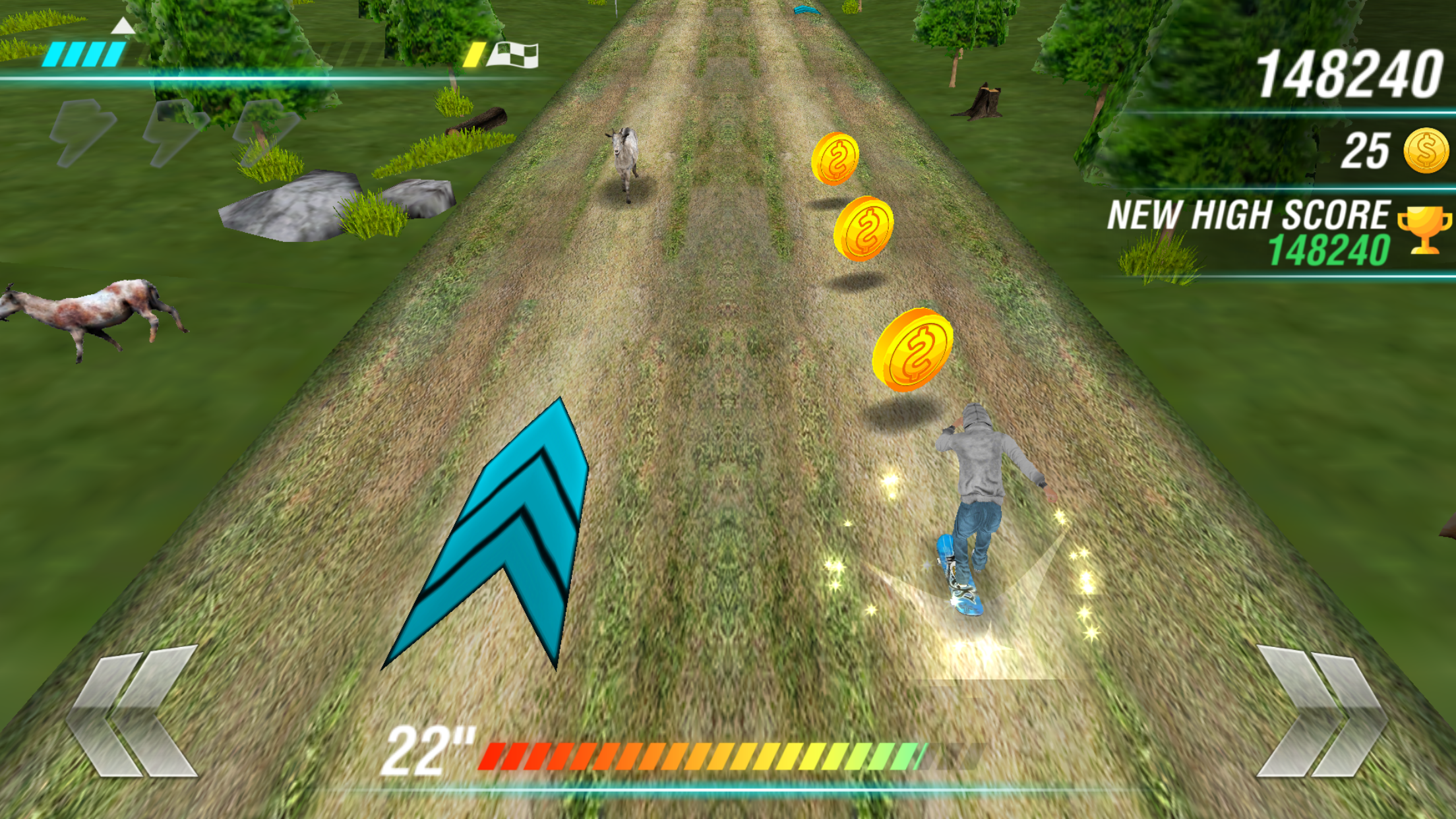 androidアプリ リアル スケートボード ヒーロー Real Skate Racing 3D攻略スクリーンショット2