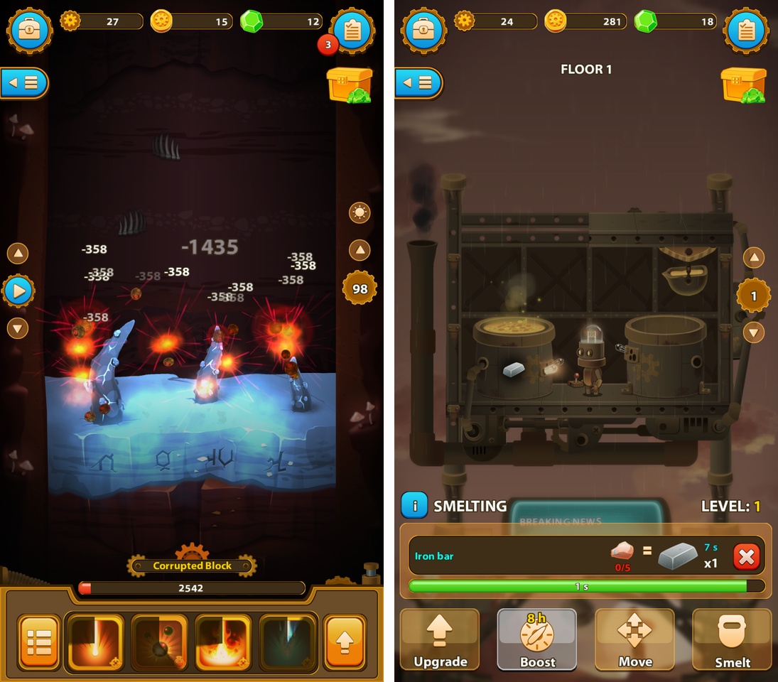 Deep Town: Mining Factory（ディープタウン） androidアプリスクリーンショット3