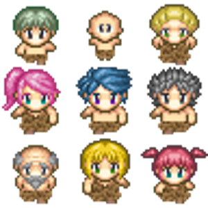原始人サバイバルの画像
