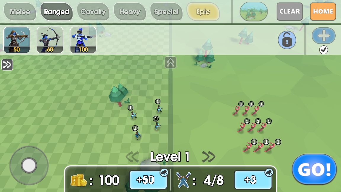 androidアプリ Epic Battle Simulator 2攻略スクリーンショット2