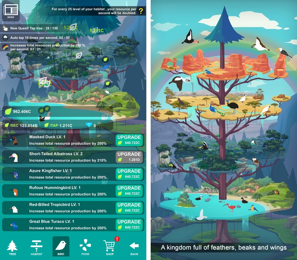 Birdstopia（バードストピア） androidアプリスクリーンショット1