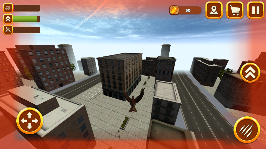 androidアプリ シティファルコンシミュレータ3D：バード・ワイルド・ライフ攻略スクリーンショット3