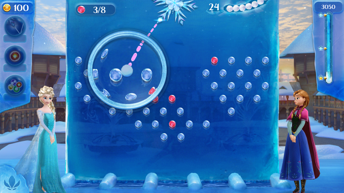 androidアプリ アナと雪の女王 Free Fall：スノーショット攻略スクリーンショット3