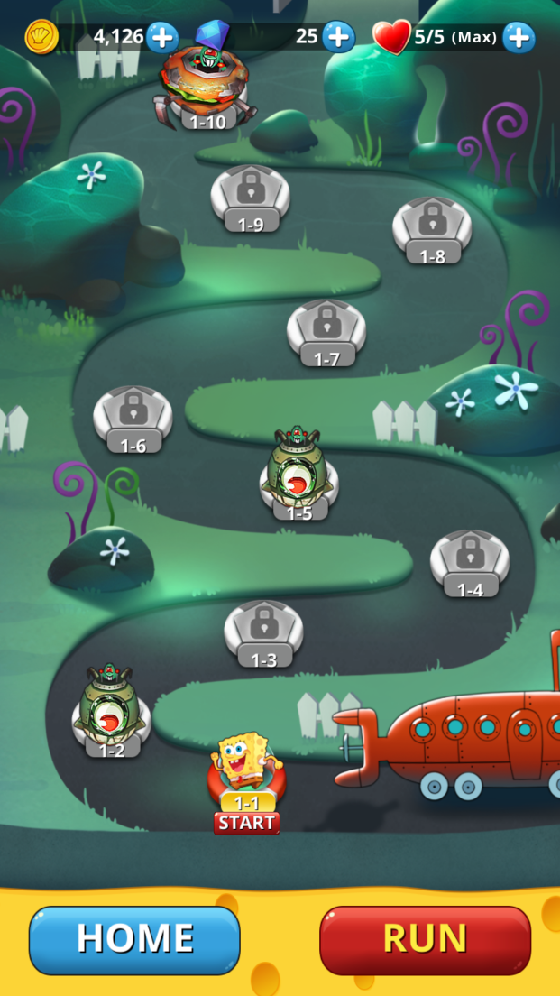 androidアプリ スポンジ・ボブ ゲームステーション攻略スクリーンショット2