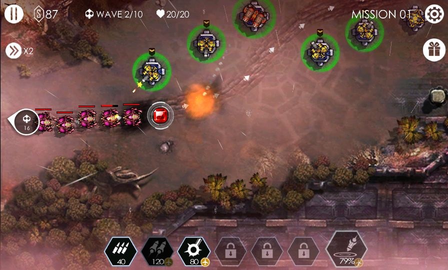 androidアプリ Tower Defense - Invasion TD攻略スクリーンショット3