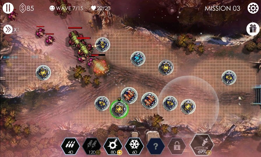 Tower Defense - Invasion TD androidアプリスクリーンショット1