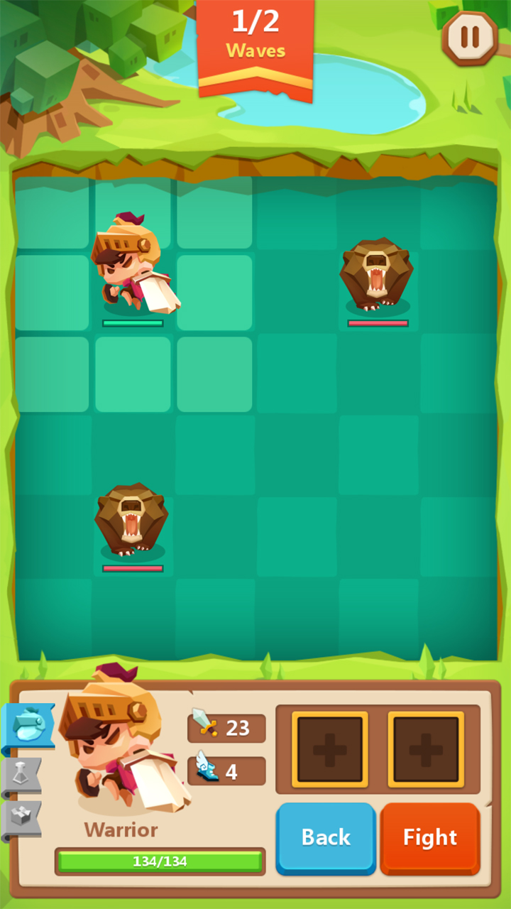androidアプリ プッシュ・ヒーローズ（Push Heroes）攻略スクリーンショット2