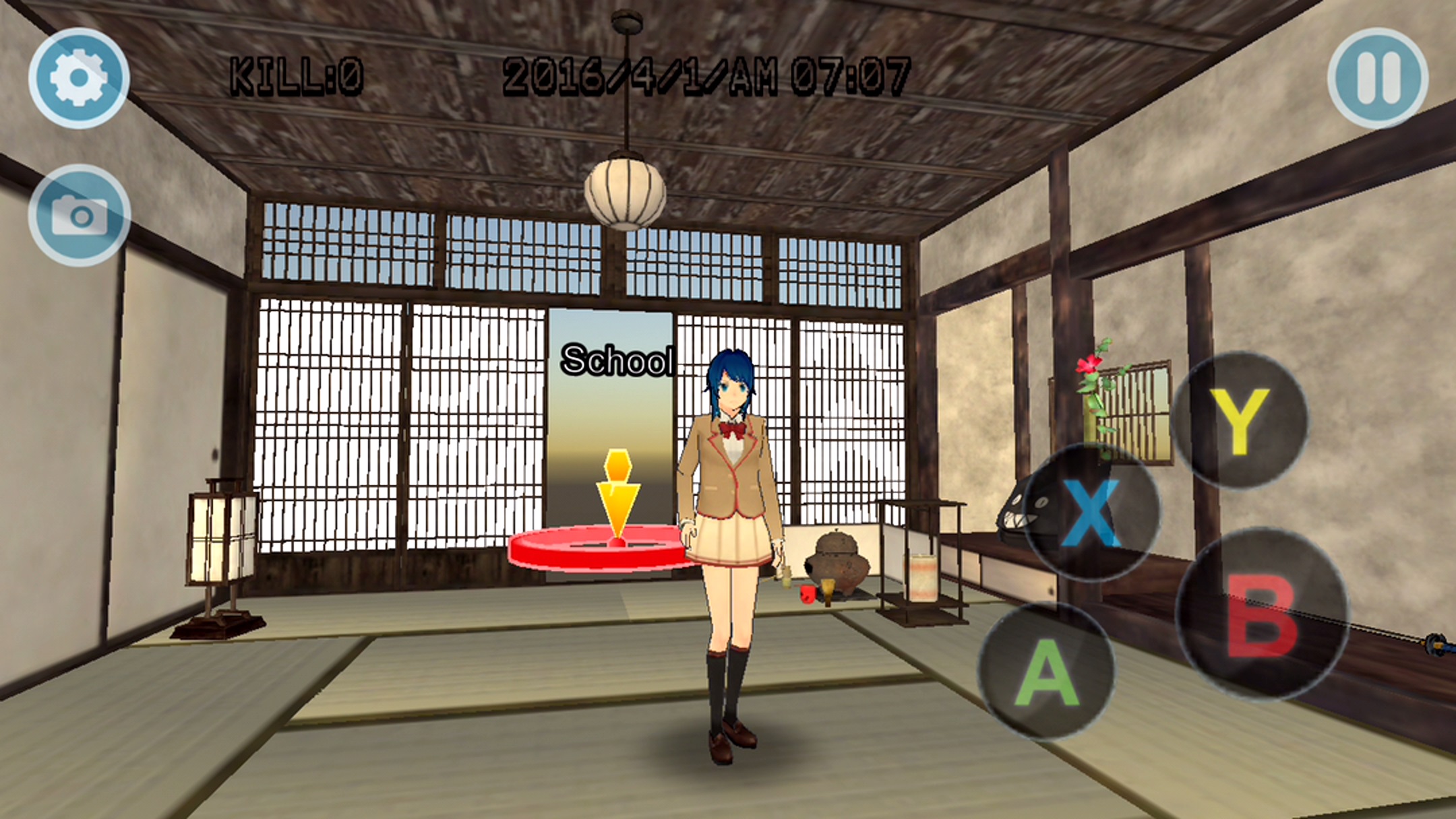 androidアプリ HighSchool Simulator GirlA攻略スクリーンショット2