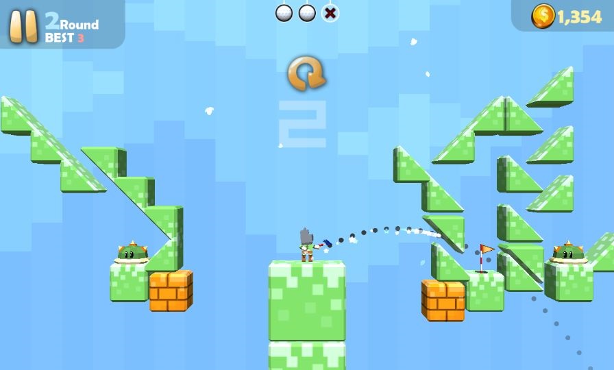 androidアプリ ゴルフヒーロー - ピクセルゴルフ3D攻略スクリーンショット5
