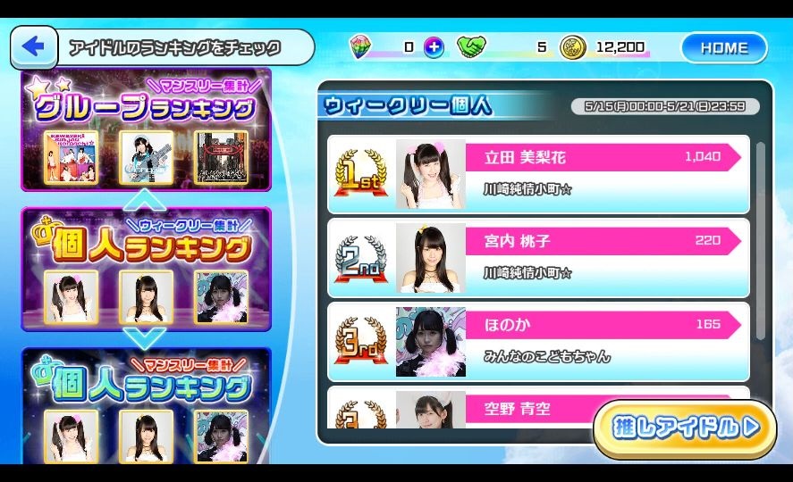 アイドル リズム パーティー androidアプリスクリーンショット2