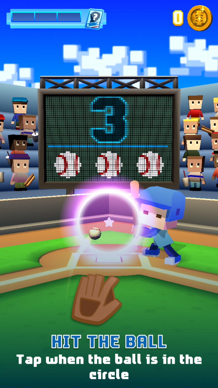 androidアプリ Blocky Baseball攻略スクリーンショット2