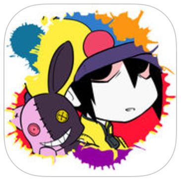 ブロックパズルぺいんと　れんとさんとロクのラクガキワールド！のアプリアイコン